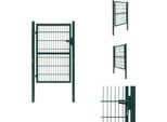 Vidaxl Cancello Di Recinzione 2D (Cancello Singolo) Verde 106X170 Cm - Cancelli Da Giardino