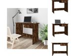Vidaxl Scrivania Rovere Affumicato 100X50X76 Cm Materiale A Base Di Legno - Scrivanie