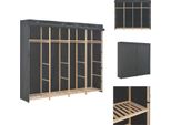 Vidaxl Armadio Grigio 200 X 40 X 170 Cm In Tessuto - Armadi