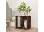 The Living Store Tavolino In Rovere Fumé 33X33X34,5 Cm Materiale In Legno