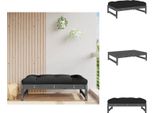 Vidaxl Sgabello Da Giardino Grigio 120X80 Cm In Legno Di Pino Massiccio - Elementi Per Divani Da Giardino