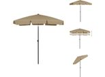 Vidaxl Ombrellone Taupe 180X120 Cm - Ombrelloni E Parasole