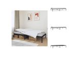 Vidaxl Struttura Letto In Metallo Nero 107X203 Cm - Letti E Strutture Letto