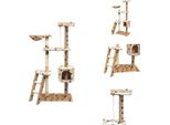 Vidaxl Tiragraffi Per Gatti In Sisal 150 Cm Beige Con Impronta Di Zampa - Tiragraffi