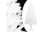 The Living Store Albero Di Natale Artificiale Aghi Naturali Bianco 210 Cm