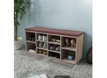 Scarpiera Panca Per Scarpe Panca 10 Scomparti Colore Rovere