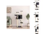 Vidaxl Albero Tiragraffi Con Graffiatoi In Sisal Grigio Scuro 143 Cm - Alberi Tiragraffi