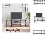 Vidaxl Mobile Tv Grigio Sonoma 121X35X45 Cm Materiale A Base Di Legno E Ferro - Mobili Tv