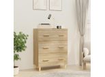 Maison Exclusive - Credenza Sonoma-Rovere 70X34X90 Cm Materiale Ligneo