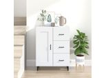 Maison Exclusive - Credenza Bianca 69,5X34X90 Cm Materiale Ligneo
