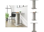Vidaxl Tavolo Da Bistrot Grigio Cemento 60X60X75 Cm In Legno - Tavoli Da Pranzo