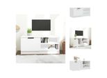Mobile Tv Vidaxl Bianco 80X35X36,5 Cm In Legno - Mobili Tv