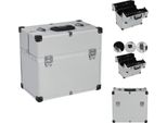 Vidaxl Cassetta Porta Attrezzi 38X22,5X34 Cm Alluminio Argento - Cassette Porta Attrezzi
