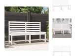 Vidaxl Panca Da Giardino Bianca 157,5 Cm In Legno Di Pino Massiccio - Panche Da Giardino