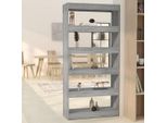 Vidaxl Libreria/Divisorio Per Ambienti Grigio Sonoma 80X30X166 Cm Materiale A Base Di Legno - Libreria - Scaffali Per Libri - Libreria - Scaffale Di Stoccaggio