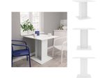 Vidaxl Tavolo Da Pranzo Bianco 80X80X75 Cm In Legno - Tavoli Da Pranzo