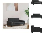 Vidaxl Letto Per Cani Nero 70X45X30 Cm In Pelle Finta - Letti Per Cani
