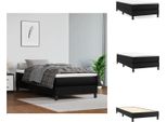 Vidaxl Letto A Molle Insacchettate Nero 100X200 Cm In Pelle Finta - Letti E Strutture Letto