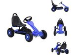 Vidaxl Go-Kart A Pedali Con Pneumatici Blu - Girello & Scivolo & Veicoli A Pedali