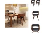 Vidaxl Sedie Da Pranzo 2 Pz. Legno Curvo Marrone E Similcuoio - Sedie Da Pranzo