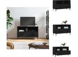 Mobile Tv Vidaxl Nero 80X36X50 Cm In Legno - Mobili Tv