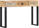 Vidaxl Consolle 110 X 30 X 76 Cm In Legno Massiccio Di Mango - Consolle - Tavolini - Tavolino - Tavoli Laterali