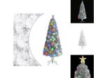 Vidaxl Albero Di Natale Artificiale Con Illuminazione Bianco 210Cm In Fibra Di Vetro - Alberi Di Natale