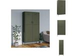 Vidaxl Armadio Verde Oliva 90X50X180 Cm In Acciaio - Armadi