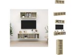 Vidaxl Set Di Mobili Tv A 2 Pezzi In Legno Di Quercia Sonoma - Mobili Tv