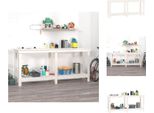 Vidaxl Banco Da Lavoro Bianco 180X50X80 Cm In Legno Di Pino Massiccio - Banchi Da Lavoro