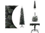 Vidaxl Albero Di Natale Artificiale Con Supporto Verde Slim 180 Cm Pvc - Alberi Di Natale