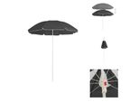 Vidaxl Ombrellone Con Palo In Acciaio Antracite 180 Cm - Ombrelloni E Tende Da Sole
