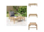 Vidaxl Tavolino Da Giardino 100X55X33 Cm In Bambù - Elementi Per Divani Da Giardino
