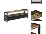 Mobile Tv Vidaxl In Legno Massiccio Antico 120 X 30 X 40 Cm - Mobili Tv