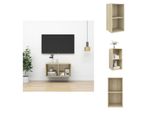 Vidaxl Sonoma Rovere Mobile Tv A Parete 37X37X72 Cm Materiale Legno - Mobili Tv