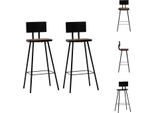 Vidaxl Barhocker 2 Stk. Altholz Massiccio - Barhocker