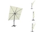 Vidaxl Ombrellone Con Palo In Alluminio A 4 Strati Color Sabbia 250X250 Cm - Ombrelloni E Tende Da Sole