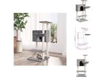 Vidaxl Albero Tiragraffi Con Tiragraffi In Sisal Grigio Chiaro 108,5 Cm - Alberi Tiragraffi