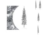 Vidaxl Supporto Per Mezzo Albero Di Natale Artificiale Slim Silver 180 Cm - Alberi Di Natale