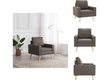 Vidaxl Poltrona In Tessuto Taupe - Poltrona