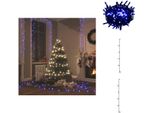 Vidaxl Luci Di Fata Con 400 Led Blu 40 M 8 Effetti Di Luce - Illuminazione Natalizia
