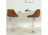 2025 Sgabello Cloris 2 Pezzi In Velluto Marrone - Sgabello Da Bar Sale3383870 1Parcel