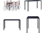 Vidaxl Gruppo Da Pranzo 7 Pezzi Cappuccino Brown - Tavolo E Sedie Da Pranzo - Tavoli E Sedie Da Pranzo - Gruppo Da Pranzo - Gruppi Da Pranzo