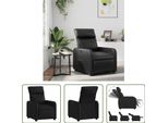 The Living Store Poltrona Relax In Ecopelle Nera