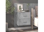 The Living Store Comodino A Parete Grigio Cemento