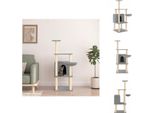 Vidaxl Albero Tiragraffi Con Tiragraffi In Sisal Grigio Chiaro 132 Cm - Alberi Tiragraffi