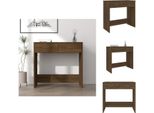 Vidaxl Scrivania Effetto Rovere Marrone 80X40X75 Cm In Legno - Scrivanie