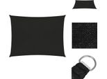 Vidaxl Tenda Da Sole 160 G/M² Nero 3,5X4,5 M Hdpe - Ombrelloni E Tende Da Sole