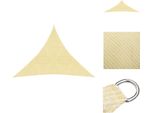 Vidaxl Tenda 160 G/M² Beige 3X3X3 M Hdpe - Ombrelloni E Tende Da Sole