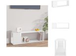 Vidaxl Mobile Tv Bianco Lucido 100X24X32 Cm Materiale A Base Di Legno - Mobili Tv